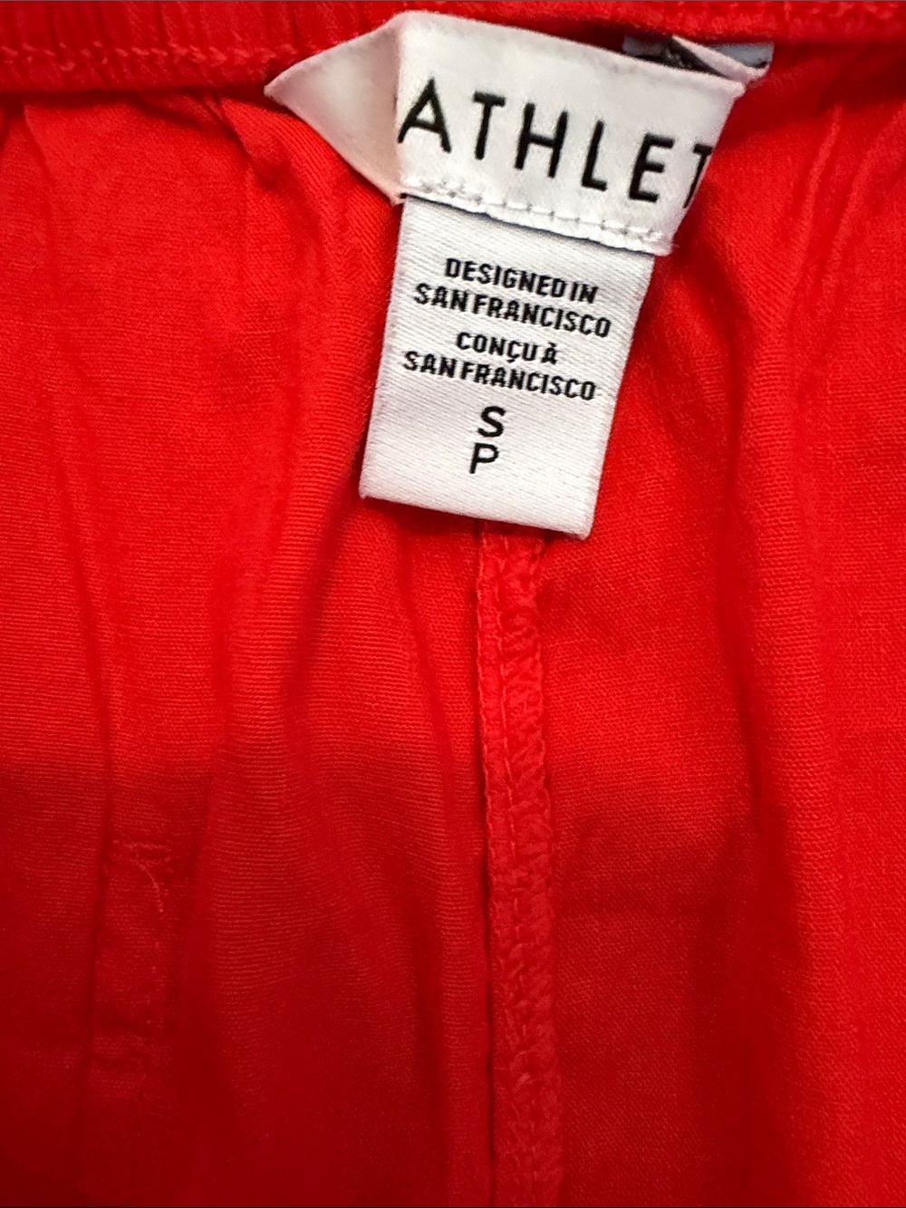 Wide Leg Drawstring Pants in Bright Red - Picture 3 of 8
